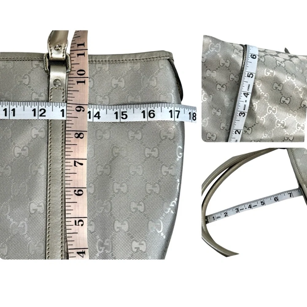 🤍Authentic Gucci Silver Joy GG Imprime Tote - Picture 16 of 16